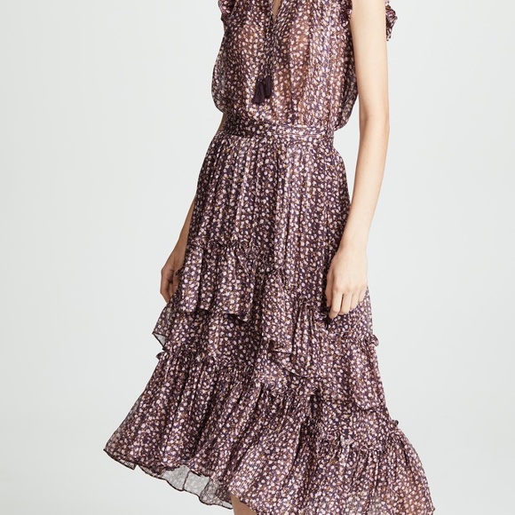 Ulla Johnson Dresses & Skirts - Ulla Johnson Cocoa Ruffled Silk Chiffon Skirt sz 6